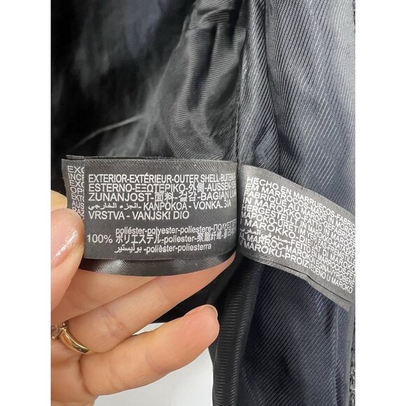 Zara Womens Sequin Jacket Blazer XS Black Fringed Textured New - Picture 7 of 14